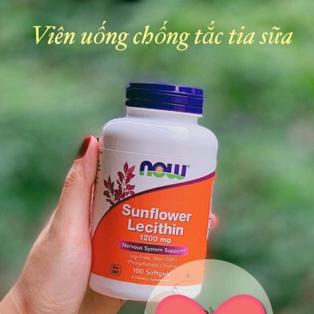 Viên uống chống tắc tia sữa Now 100v - Mỹ