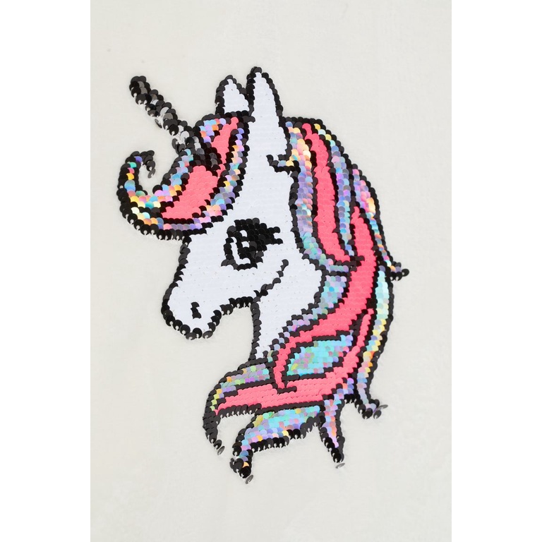 Áo lông trắng sequin unicorn HM H&amp;M_hàng chính hãng authentic