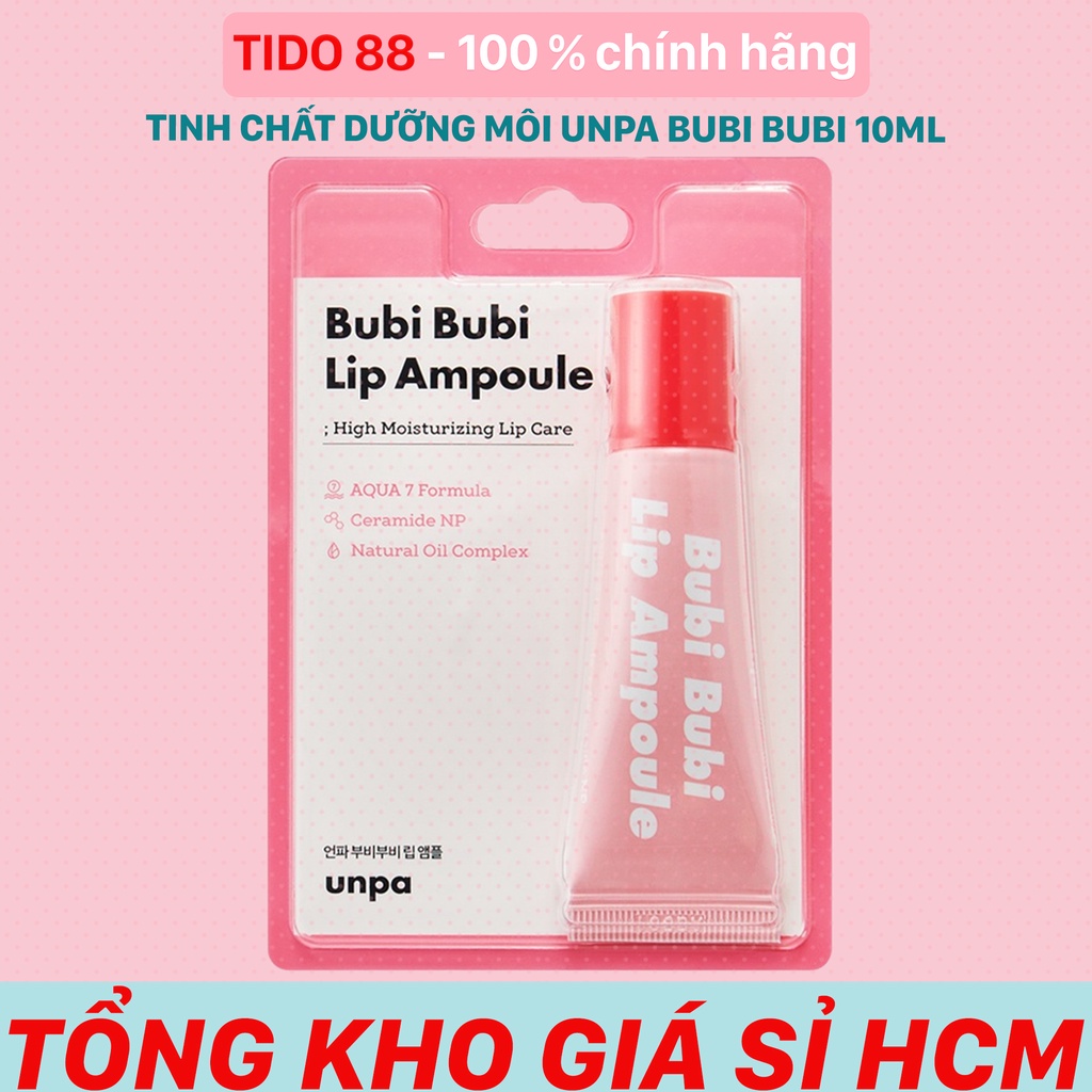 Tinh chất dưỡng môi căng mọng Unpa Bubi Bubi Lip Ampoule 10ml NPP Tido88