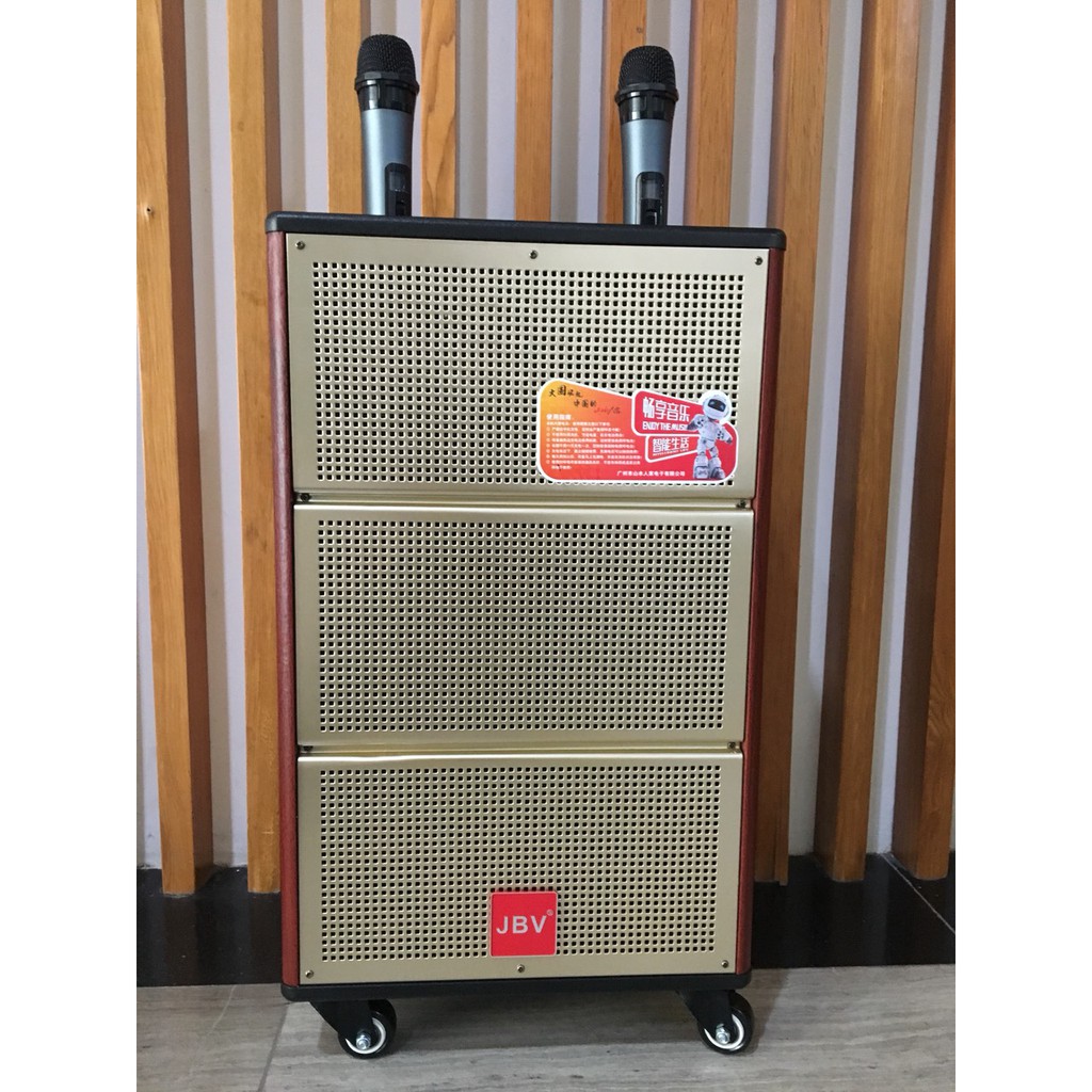 Loa Kéo Di Động Karaoke JBV 1088 (Bass 10", Tặng kèm 2 micro)