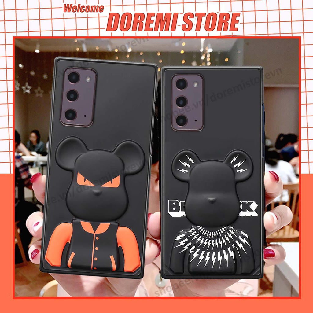 Ốp lưng Samsung Note 20 hình kaws, kith, bear brick nổi 3D phong cách độc đáo