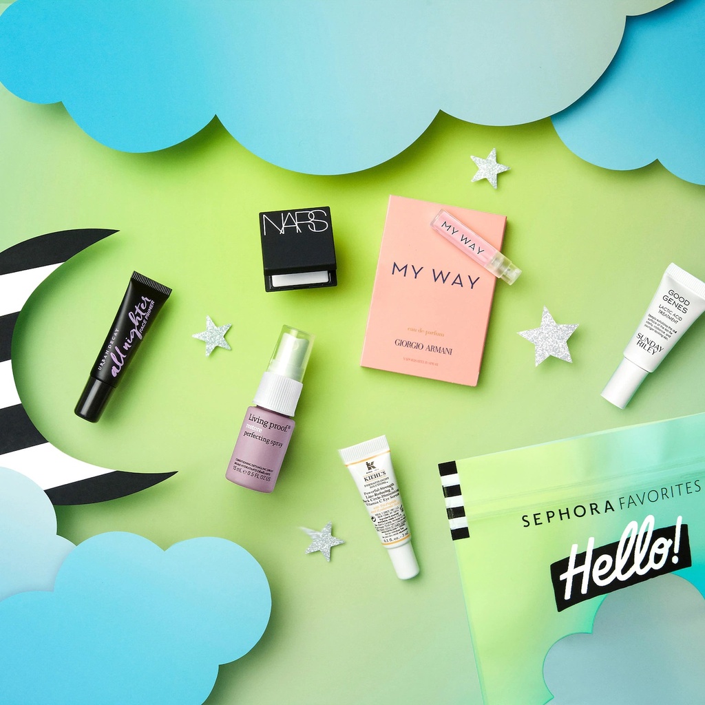 Set Sample Mỹ Phẩm, Dưỡng Da &amp; Dầu Thơm Sephora Favourites Hello! Beauty Dream Team