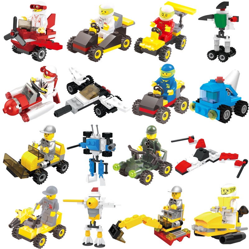 Đồ chơi trẻ em lắp ráp lego 3 trong 1 hình xe hơi rô bốt độc đáo cho bé