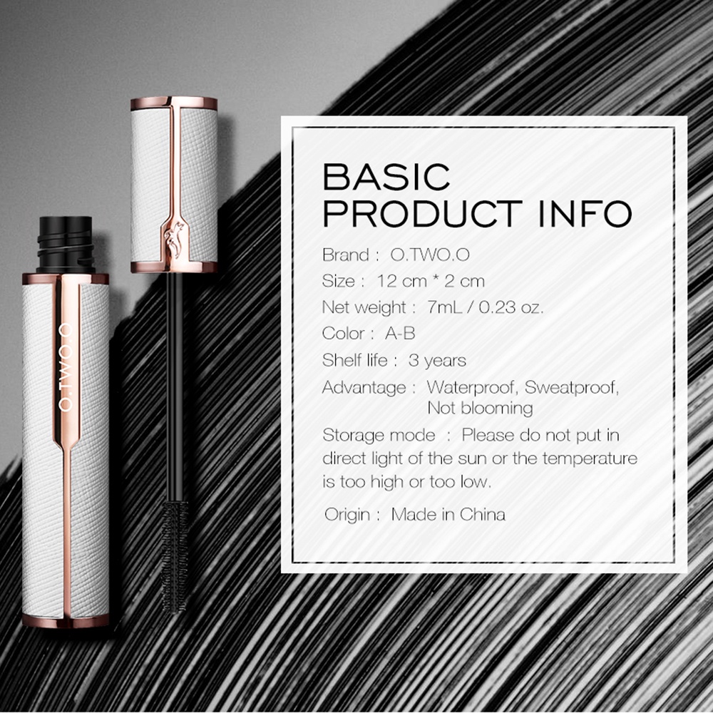 Mascara 4D O.TWO.O chống thấm nước không nhòe chuốt dày và cong mi
 | BigBuy360 - bigbuy360.vn