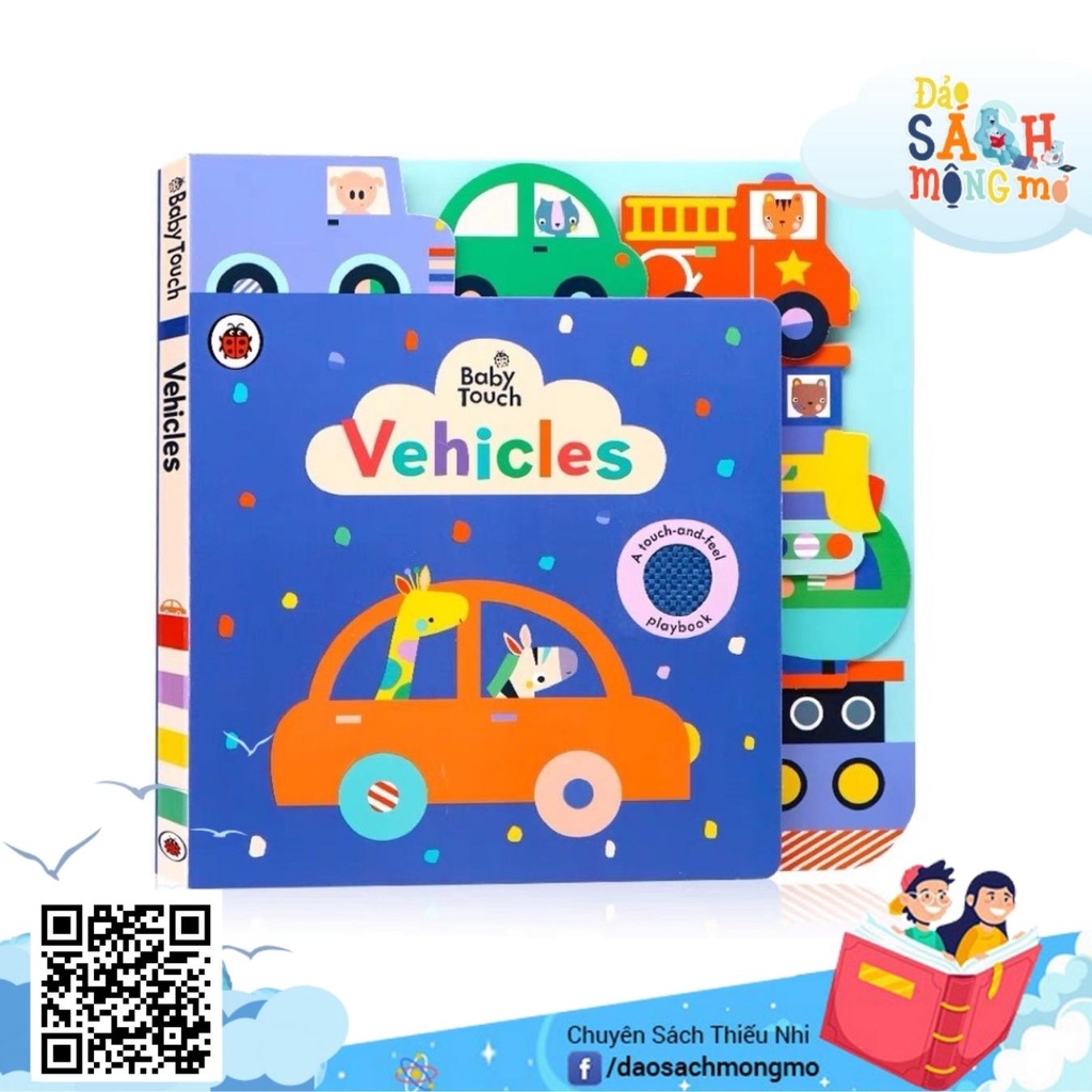 Đồ Chơi Cho Trẻ Sơ Sinh Tương Tác Sờ Chạm Các Phương Tiện Giao Thông Baby Touch: Vehicles Tab B00K