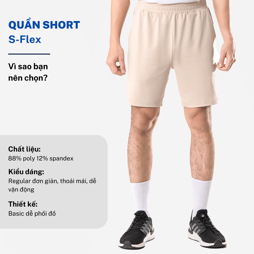 Quần đùi short thun ngắn nam CIZA phong cách thể thao cao cấp trẻ trung size S M L XL màu be, đen, navy QSTR28