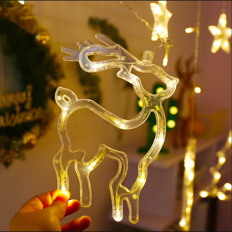 Dây Đèn Led 2.5 / 3.5m 8 Chế Độ Trang Trí Giáng Sinh