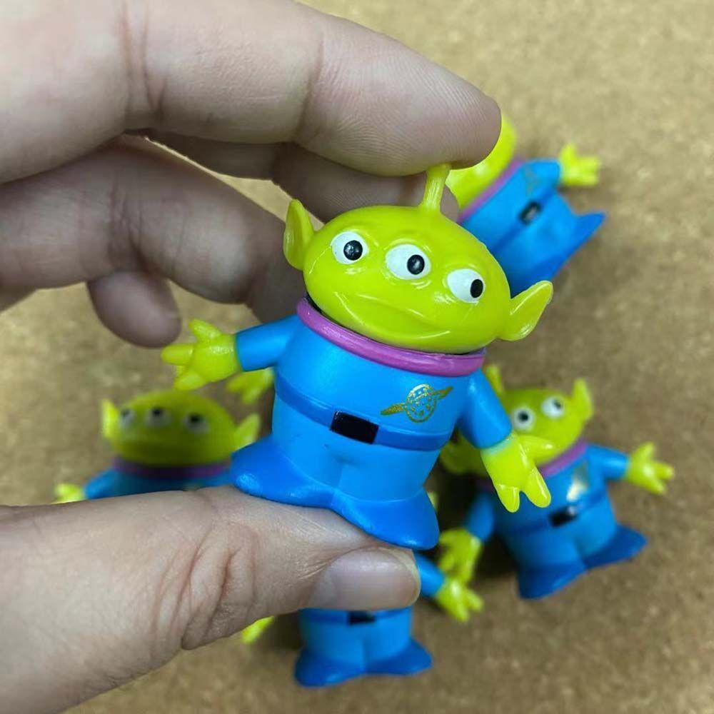 REBUY1 Mô Hình Nhân Vật Người Ngoài Hành Tinh Hoạt Hình Màu Xanh Lá Cây Trang Trí Bàn Làm Việc