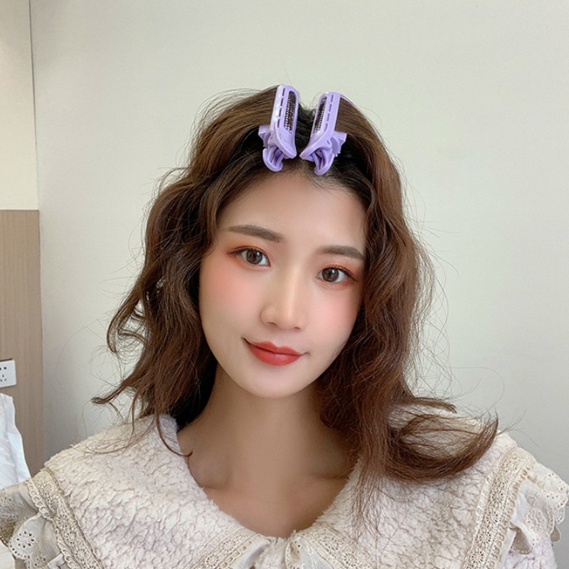 Kẹp lô uốn tóc tạo kiểu phồng phong cách Hàn Quốc cho nữ