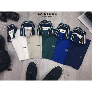 Áo thun cá sấu lacoste viền cổ