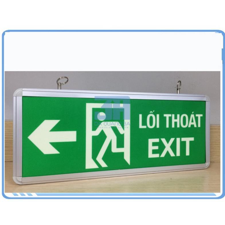 Bảng dạ quang lối thoát hiểm EXIT LỐI THOÁT CHỈ TRÁI 1 mặt (DQ3A-1M-01)