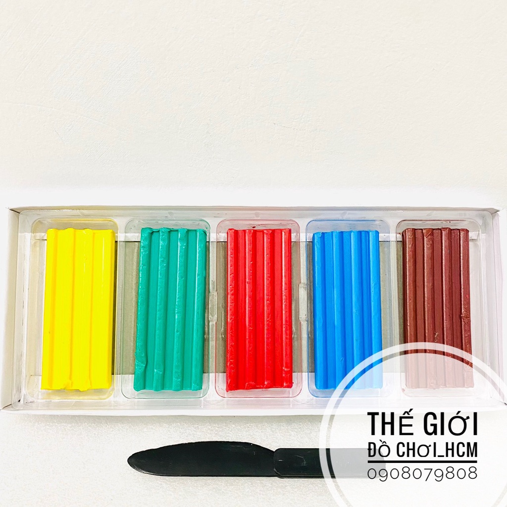 [TRỢ GIÁ-RẺ] Đồ chơi đất nặn hình 5 màu, có mùi thơm dành cho bé thích nặn đất sét, học mĩ thuật
