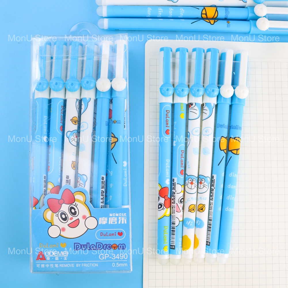 Bút bi nước, bút gel mực đen có thể xóa được DORAEMON DOREMON dễ thương cute MON0235