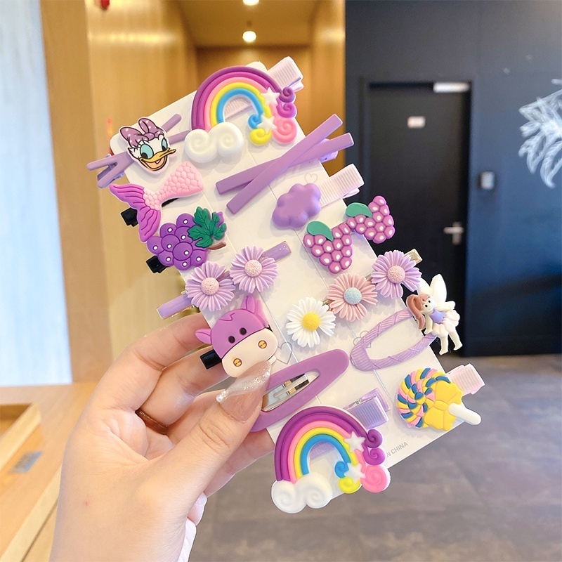 Kẹp tóc họa tiết hoạt hình phong cách Hàn Quốc cho bé