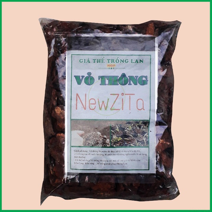Giá Thể Trồng Lan, Vỏ Thông Trồng Lan New Zita, túi khoảng 500gr