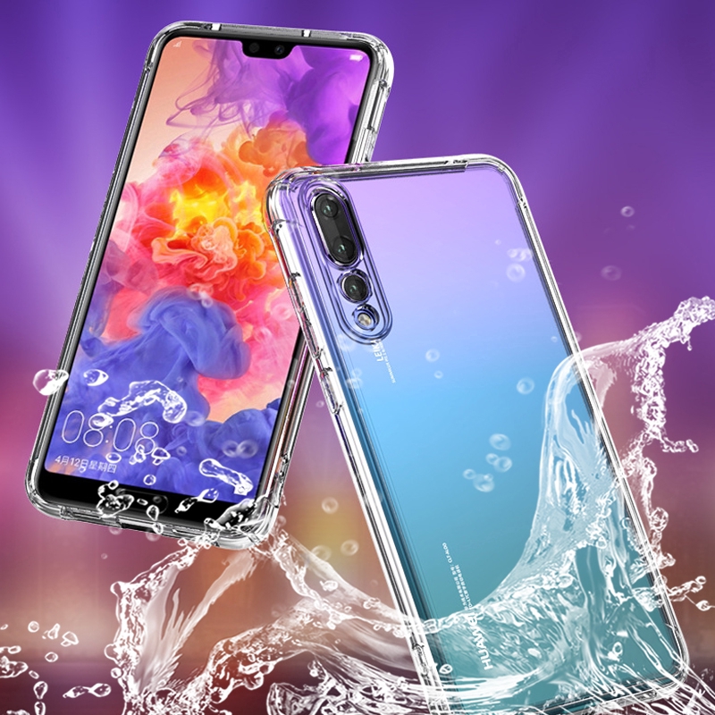 Ốp lưng nhựa trong suốt cho điện thoại Huawei P30 lite Pro Honor 10i 9