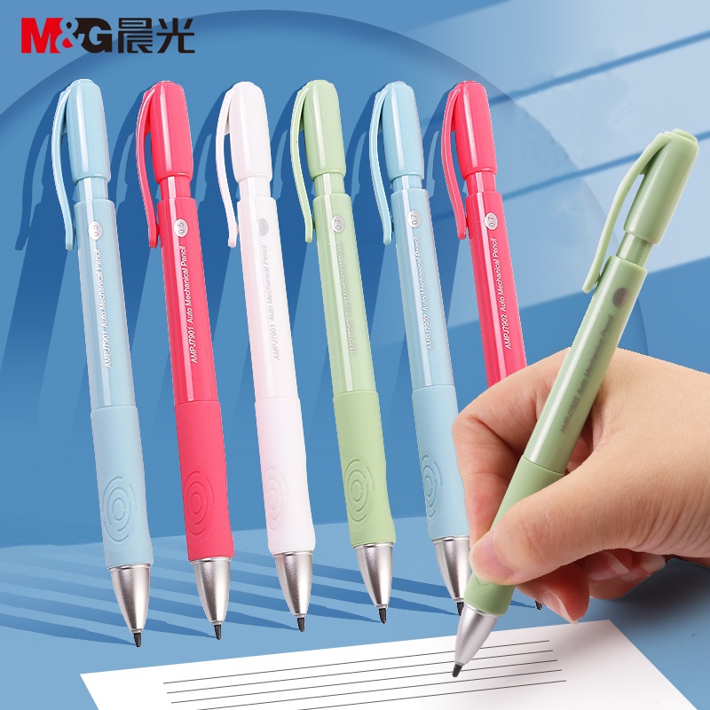 Bút Chì Bấm 0.5mm 0.7mm 2B Hiệu Chỉnh Tư Thế