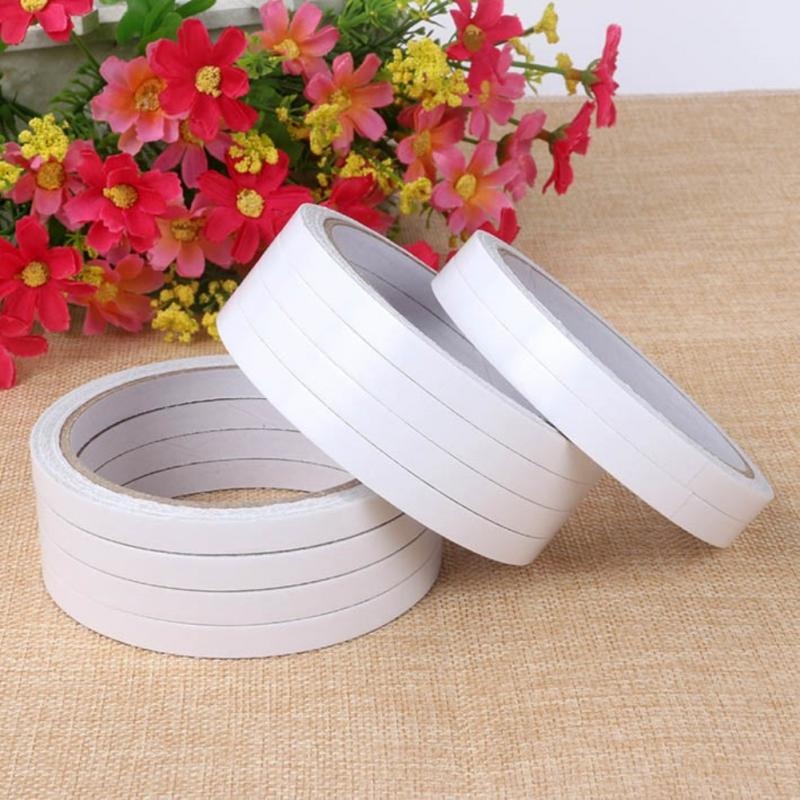 1 Cuộn Băng Keo Hai Mặt Siêu Mỏng Độ Dính Cao Màu Trắng Dùng Sửa Chữa Nhà Cửa
