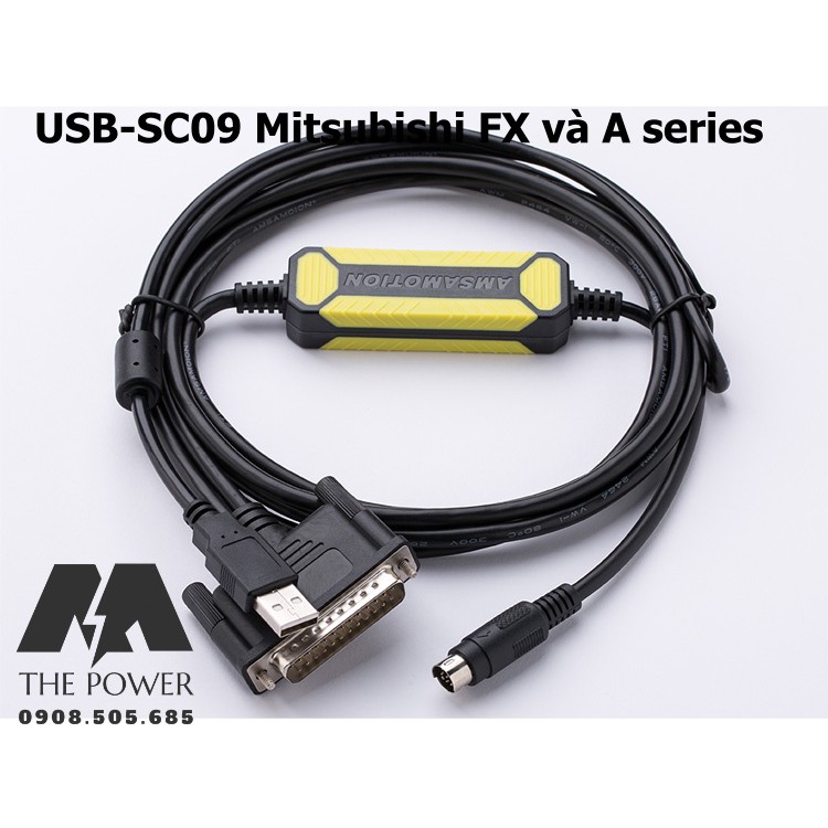 Cáp lập trình PLC Mitsubishi USB-SC09 Mitsubishi FX và A series