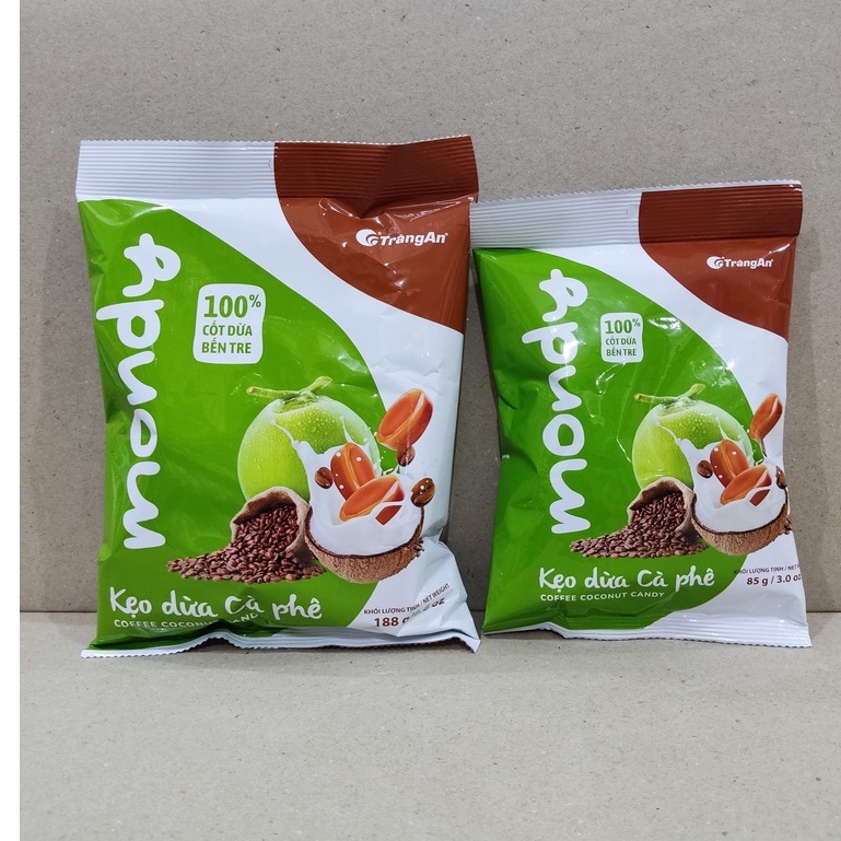 Kẹo Dừa Cà Phê Mondy Tràng An Gói 85g/188g