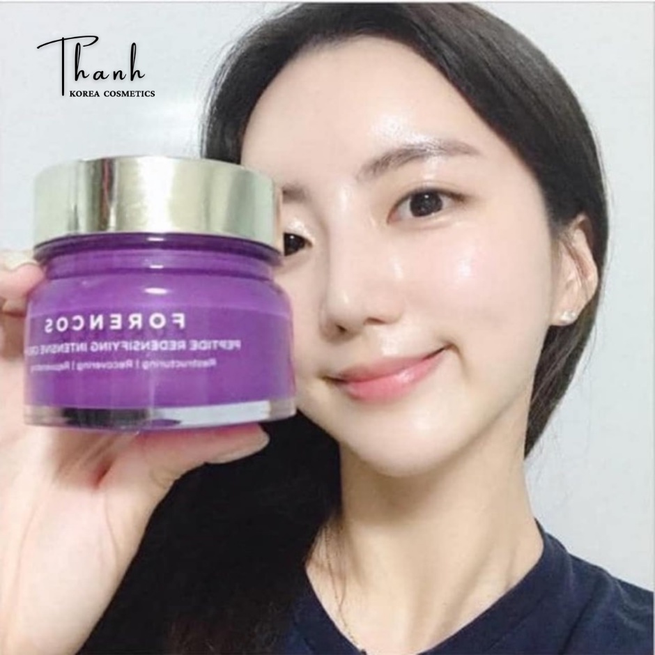 Kem Dưỡng Da Ban Đêm Forencos Peptide Màu Tím Dưỡng Sáng Da Hàn Quốc 50ml
