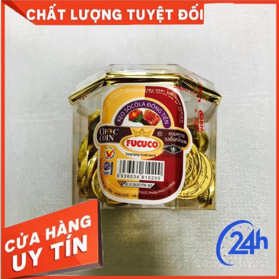 COMBO 4 HỘP KẸO SOCOLA ĐỒNG TIỀN - hộp 210gr