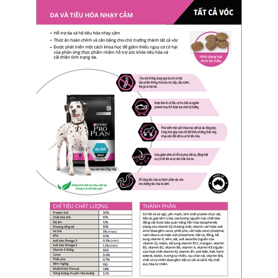 Thức ăn Purina Pro Plan cho chó 500g