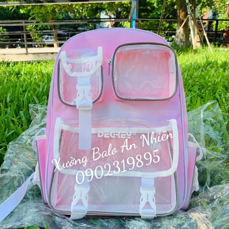 Balo Thời Trang Local Brand Degrey Loang Hồng | Chuẩn Cao Cấp Chống Nước