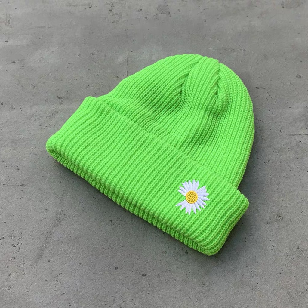 Mũ Len Hoa Cúc - Beanie Peaceminusone len mềm dày dặn, co giãn cực tốt fit freesize
