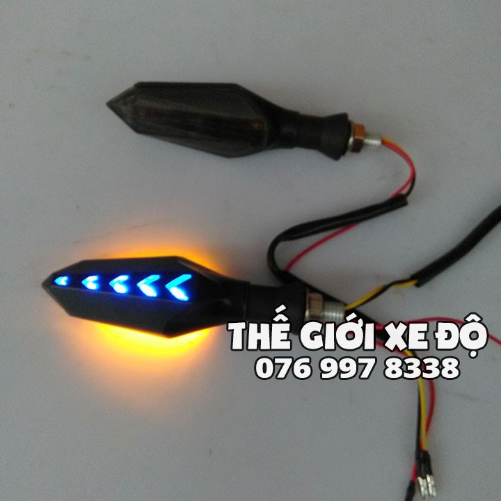 Đèn xinhan exciter 150 kiểu xi nhan audi - xinhan ex 150 hiệu ứng led audi