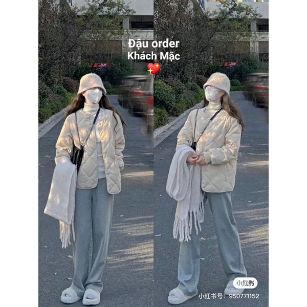 ÁO KHOÁC PHAO CHÁM NỮ THỜI TRANG