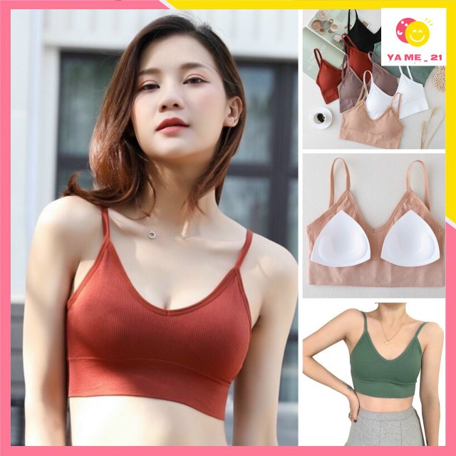 Áo Lót Nữ chữ U hở lưng 2 dây, Áo không gọng nâng ngực co giãn 4 chiều