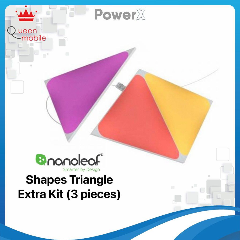Đèn trang trí thông minh Nanoleaf Shapes Triangle - Extra Kit (3 tấm)