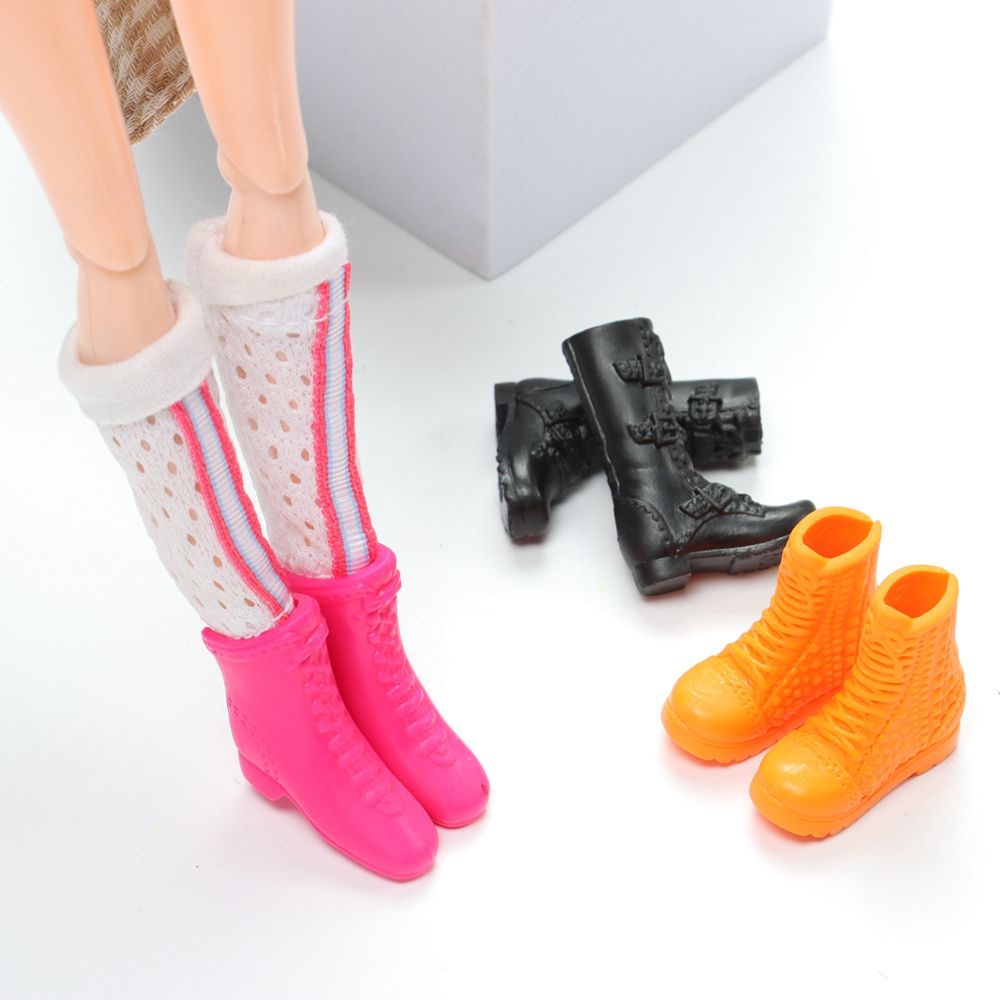 Giày bốt nhựa cổ cao 2.2cm 22 kiểu siêu anh hùng nhiều màu tùy chọn thời trang cho búp bê