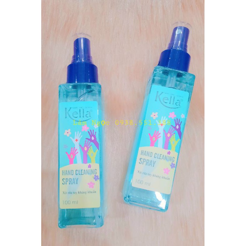 [Hàng Hot] Xịt rửa tay khô SÁT KHUẨN KELLA 100ML HƯƠNG THƠM DỄ CHỊUKHÔNG KHÔ DA dạng xịt sương đa năng trên mọi bề mặt