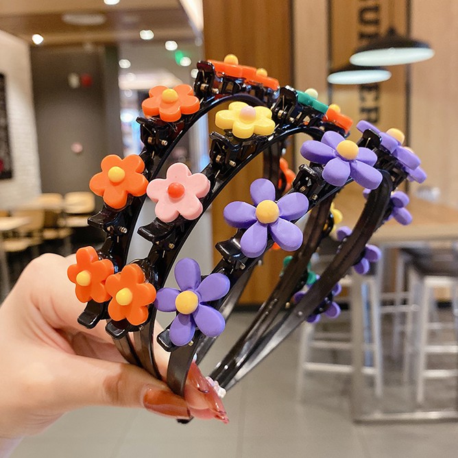 Cài tóc trang trí bông hoa dễ thương thời trang xinh xắn cho nữ