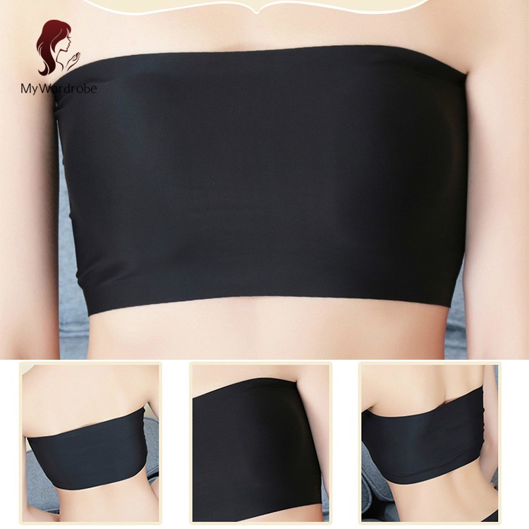 Áo ống không dây màu đen phong cách thể thao gợi cảm cho nữ | BigBuy360 - bigbuy360.vn