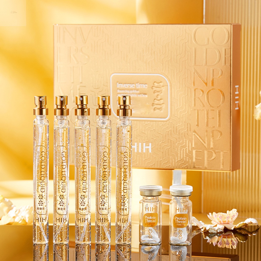 Set Tinh Chất Vàng 24k + Serum Protein + Tinh Chất Vàng 24k Dưỡng Ẩm Chống Nếp Nhăn Lão Hóa Chăm Sóc Da