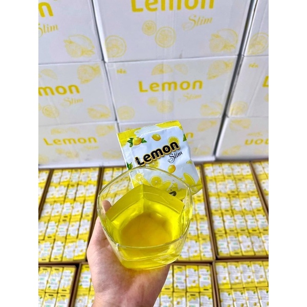 nước ép giảm cân emoslim vị chanh🍋tặng kem đốt mỡ mini