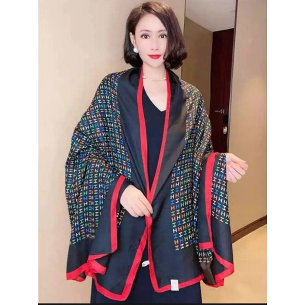 Khăn Choàng Lụa Cao Cấp 90 x 180 cm.