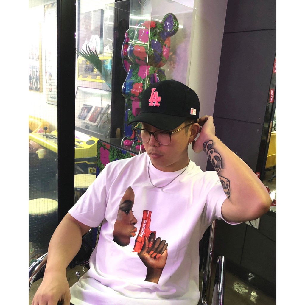 ⚡️[CHỈ 1 NGÀY] - Áo tee Supreme SS21 Water Pistol Tee T-shirt White cao cấp full tag túi, áo thun supreme