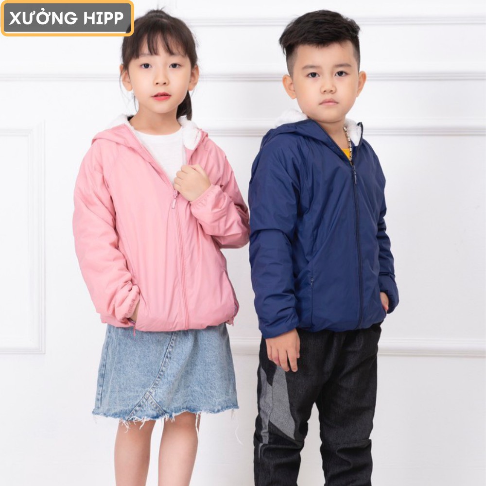 FG Áo gió lót lông rán con nít siêu ấm cho bé trai và bé gái trong khoảng 5-14 tuổi Xưởng Hipp, KGTEL 521 12