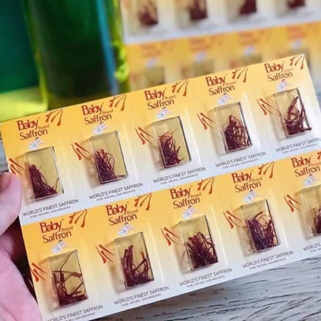 HỘP 50MG NHUỴ HOA NGHỆ TÂY TỐT NHẤT ẤN ĐỘ BABY SAFFRON