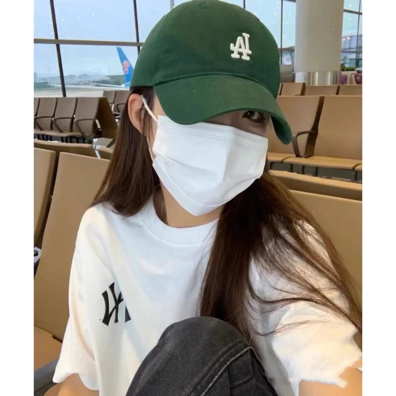 Mũ Lưỡi Trai LA Màu Xanh [FREESHIP]Chất vải bố Unisex, hottrend phong cách Hàn Quốc