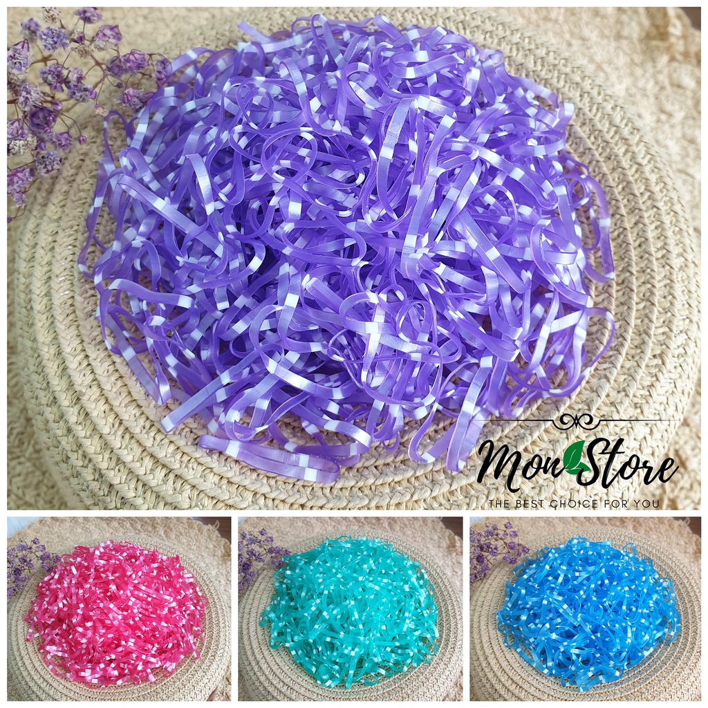 [New] 50g THUN CỘT TÓC mix 5 màu xinh xắn, size nhỏ