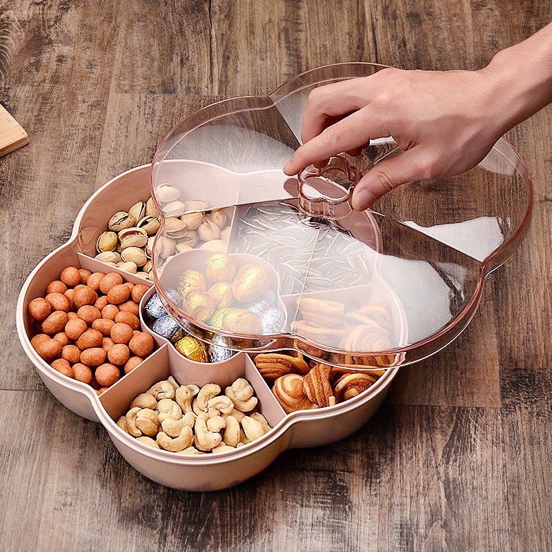 Khay Mứt Tết Cao Cấp Hình Hoa 5 Cánh