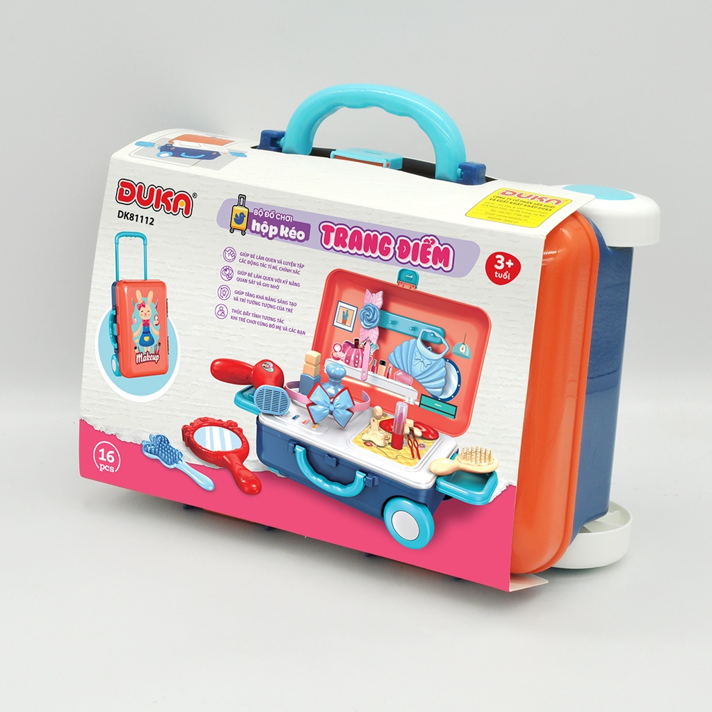 Bộ Đồ Chơi Hộp Kéo - Trang Điểm (16 Chi Tiết), DK 81112 DUKA