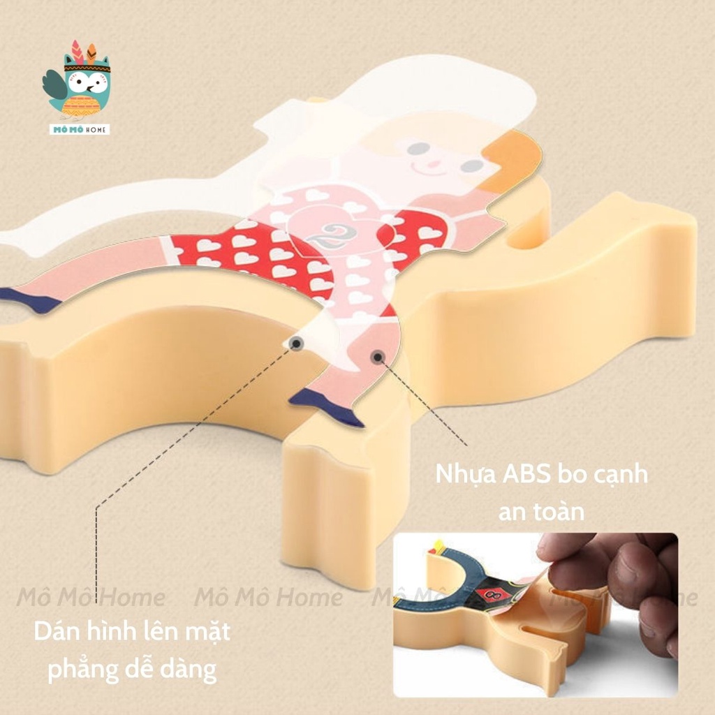 Domino Xếp Hình 16 Khối Cân Bằng 3in1 đa chức năng. Tư Duy Logic và rèn luyện sự tập trung cho bé