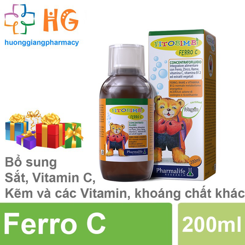 FERRO C BIMBI - Bổ sung sắt, kẽm, vitamin C cho bé (nhập khẩu chính hãng từ Italy)