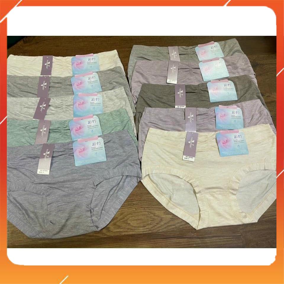 Quần lót nữ cotton đũi cao cấp kháng khuẩn nhẹ nhàng mềm mại thấm hút mồ hôi nhún cạp Q2108